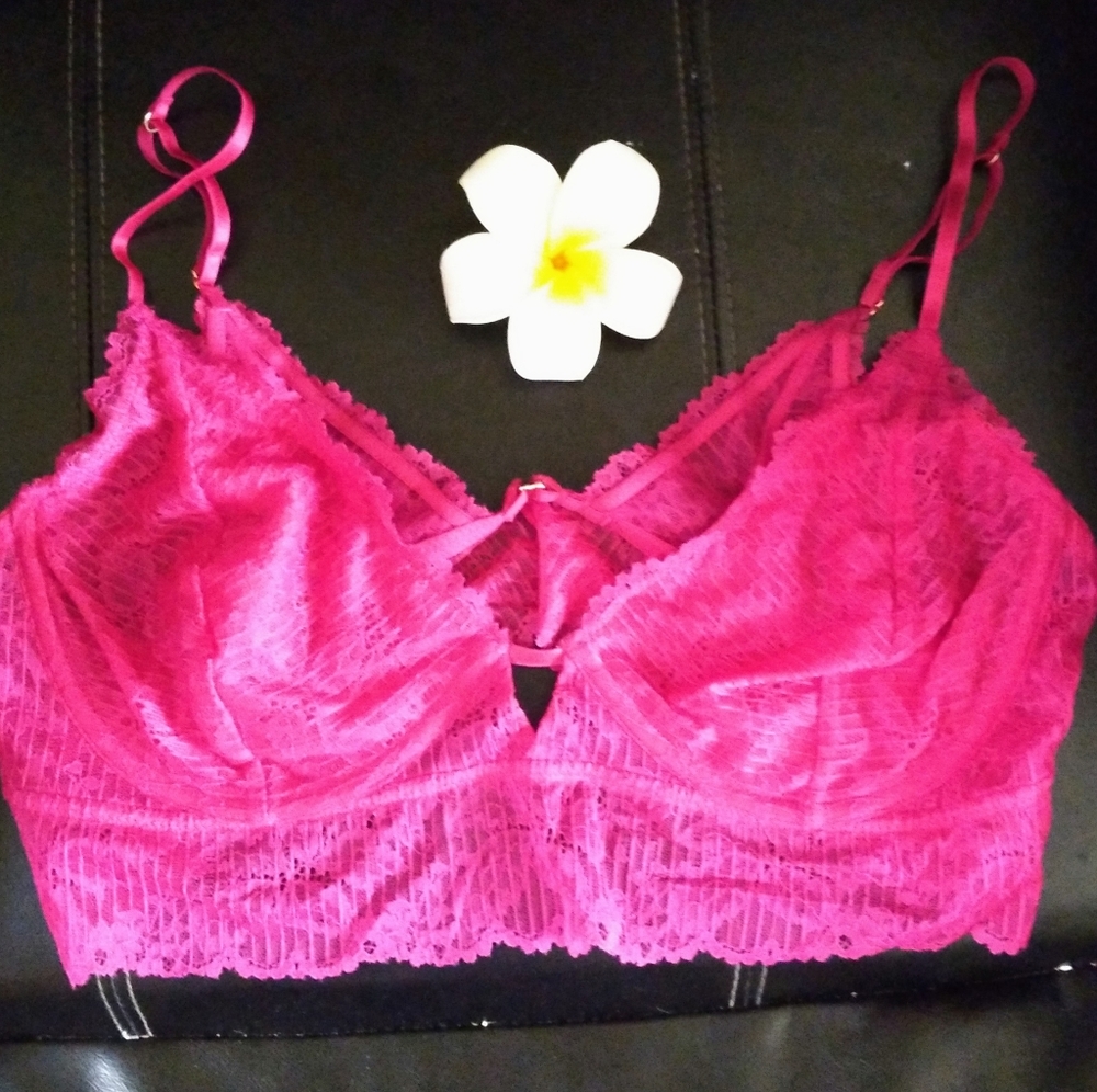Sexy Pink Rose Free People Lace Mesh Braclet.